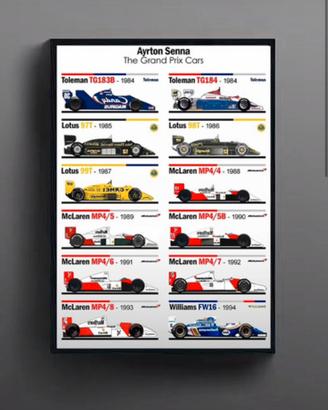Poster ayrton senna
