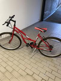 Bici mountain bike rossa