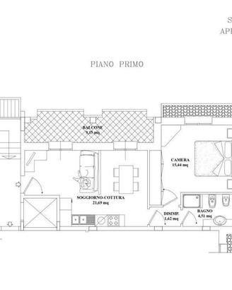 Appartamento di 74 m² con 2 locali e box auto a Mo