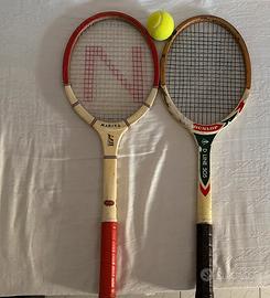 Racchette tennis vintage Dunlop & Maxima Marina