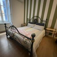 Letto matrimoniale ferro battuto verde