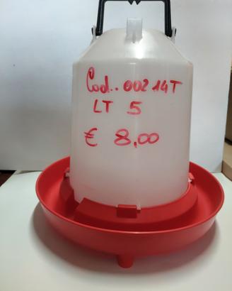 nuovo abbeveratoio 5 litri plastica