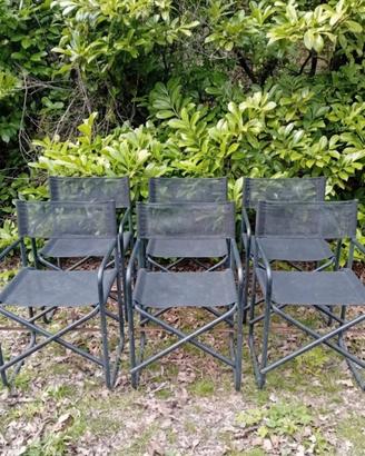 6 Sedie da Giardino tipo Regista