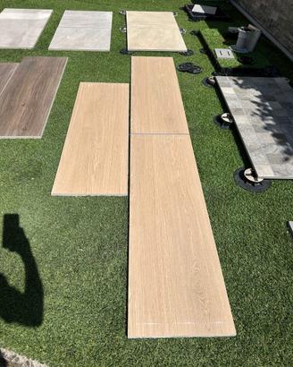 Pavimento gres galleggiante 2 CM legno Miele