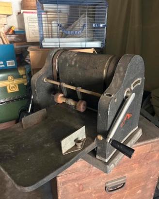 Ciclostile manuale vintage, duplicatore di docs