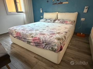 Letto matrimoniale in ecopelle