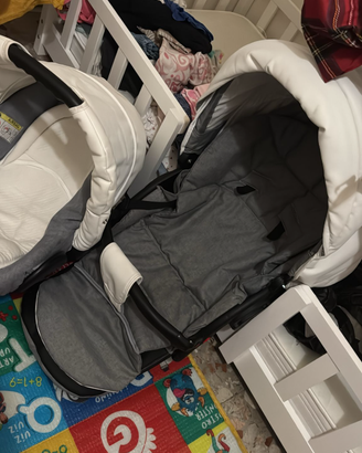 Passeggino bianco trio
