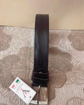 Cintura in vera pelle lunghezza 125 cm