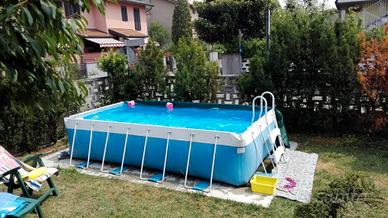 Piscina fuori terra con filtro a sabbia