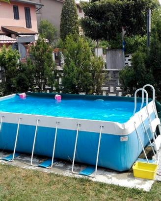 Piscina fuori terra con filtro a sabbia
