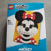 Lego 40457 Minnie brick sketches