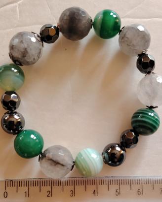 bracciale arg. con pietre dure