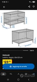 lettini ikea modello Sniglar