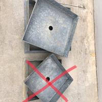 Coperchio zincato per pozzetti lato 40x40