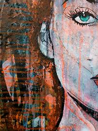 Dipinto unico su tela 100cm x 100cm x 4cm