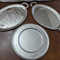 Vassoi e piatto portata in Silver Plated 