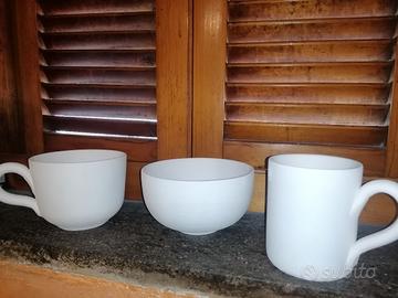 3 vasi di terracotta varie forme per piante 