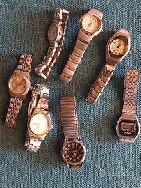 set 7 orologi quarzo 