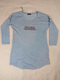 Felpa grigia da donna con stampa Zara