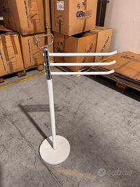 Piantana portasciugamani con 3 bracci  bianco