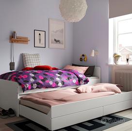 Letto Ikea Slakt 90x200 con  2 materassi