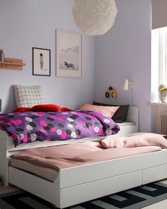 Letto Ikea Slakt 90x200 con  2 materassi