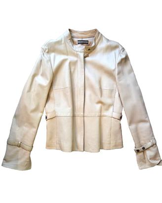 BLUE DEEP, GIACCA DONNA, PELLE CREMA, TG 46