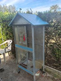 voliera per pappagalli 