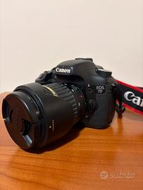 Canon eos 7d + tamron 18-50 + canon 70-300 + acces
