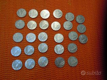 Moneta 10 lire in alluminio