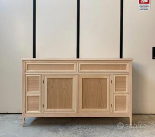 Mobile credenza madia soggiorno in legno al grezzo