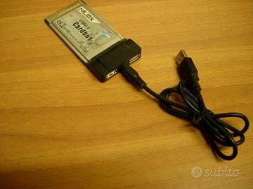 CARDBUS PCMCIA CON 2 PORTE USB2