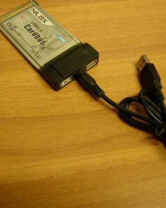 CARDBUS PCMCIA CON 2 PORTE USB2