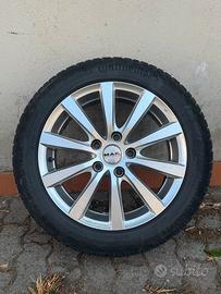 gomme invernali continental con cerchi in lega mak
