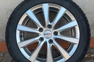 gomme invernali continental con cerchi in lega mak