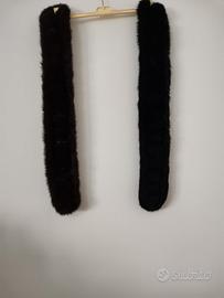 2 Pellicce sintetiche marrone e nera