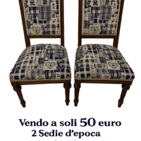 Coppia sedie antiche