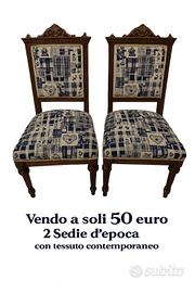 Coppia sedie antiche