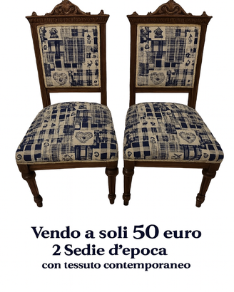 Coppia sedie antiche