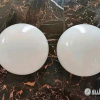 Coppia di sfere eyeball space age vintage 