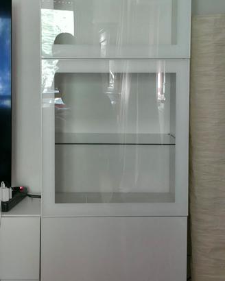 2 Colonne IKEA BESTÅ Bianche 60x42x193 GIÀ MONTATE