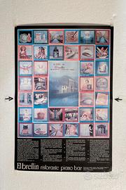 Raro poster, gioco da tavolo vintage, anni 90.