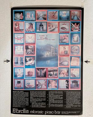Raro poster, gioco da tavolo vintage, anni 90.