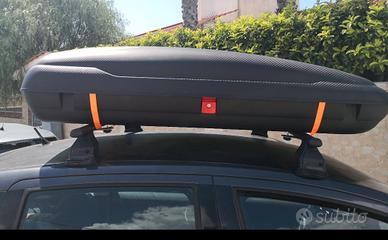 Box tetto per auto 400 litri + barre portatutto