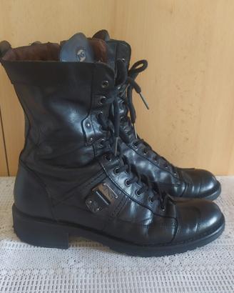Nero giardini anfibi pelle nera n.37