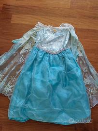 Vestito carnevale Elsa 5/6 anni