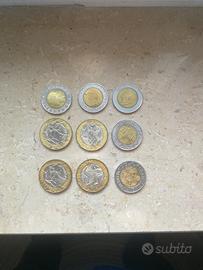 Monete Lire 500 e Lire 1000