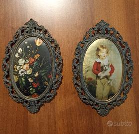 quadretti ovali vintage 