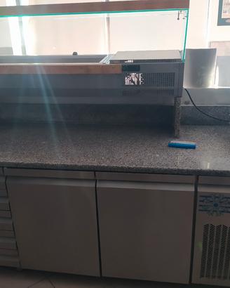 bancone pizza refrigerato 