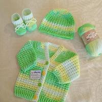 Cardigan cotone realizzato a mano